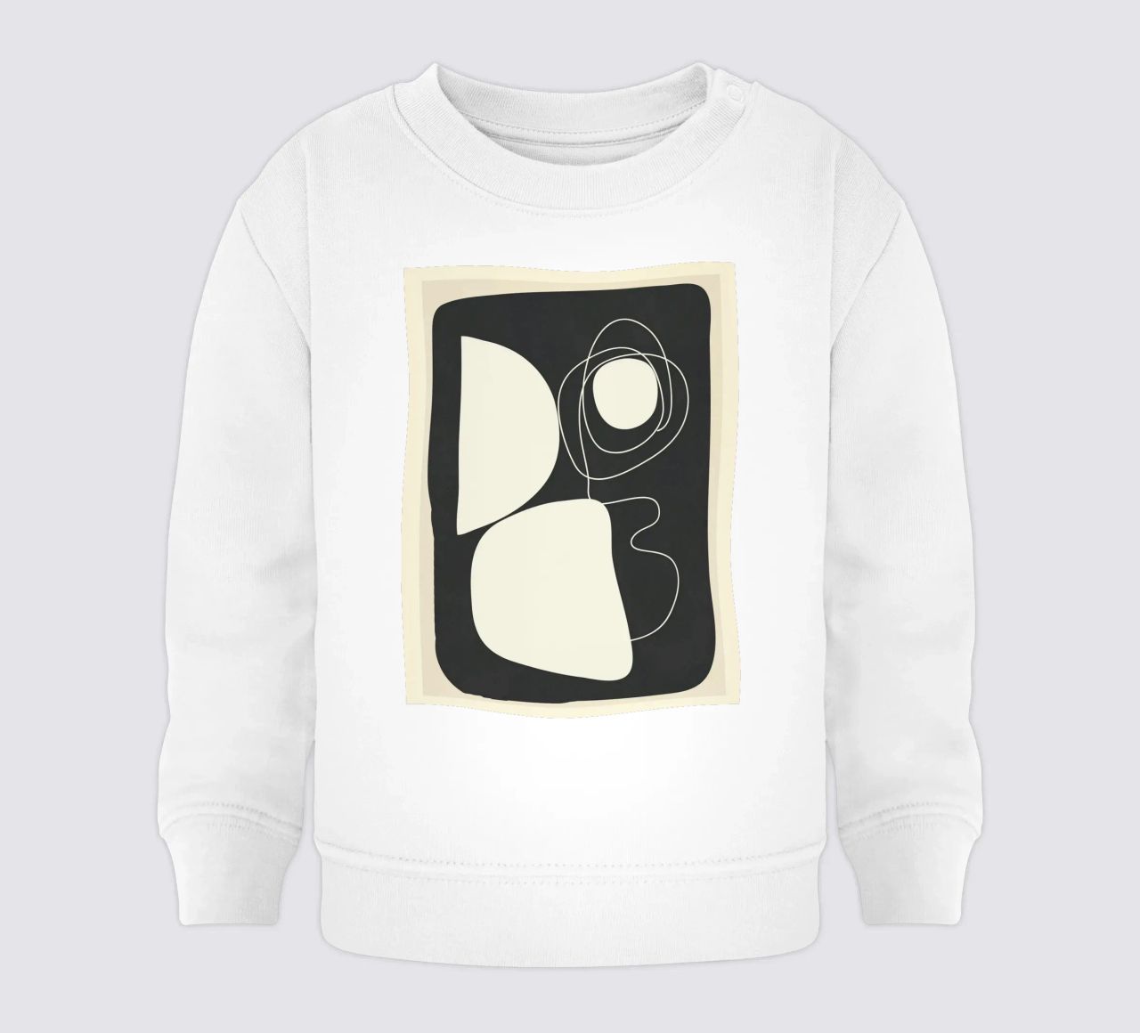 Abstract Imprint felpa neonato da Flow Line