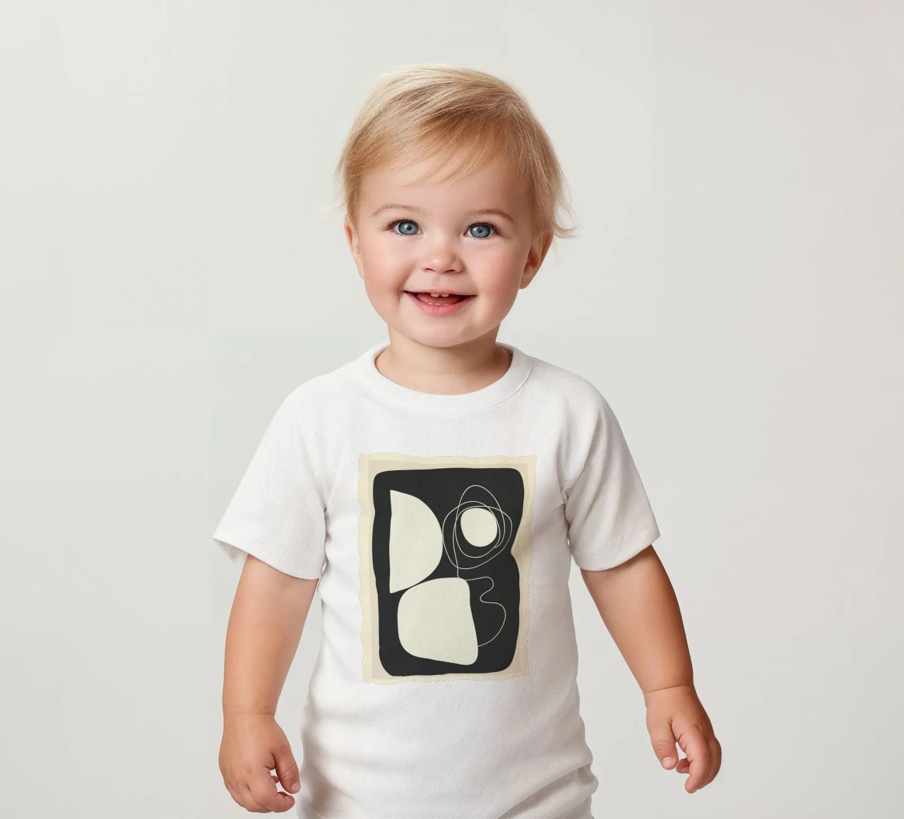 Abstract Imprint maglietta neonato da Flow Line