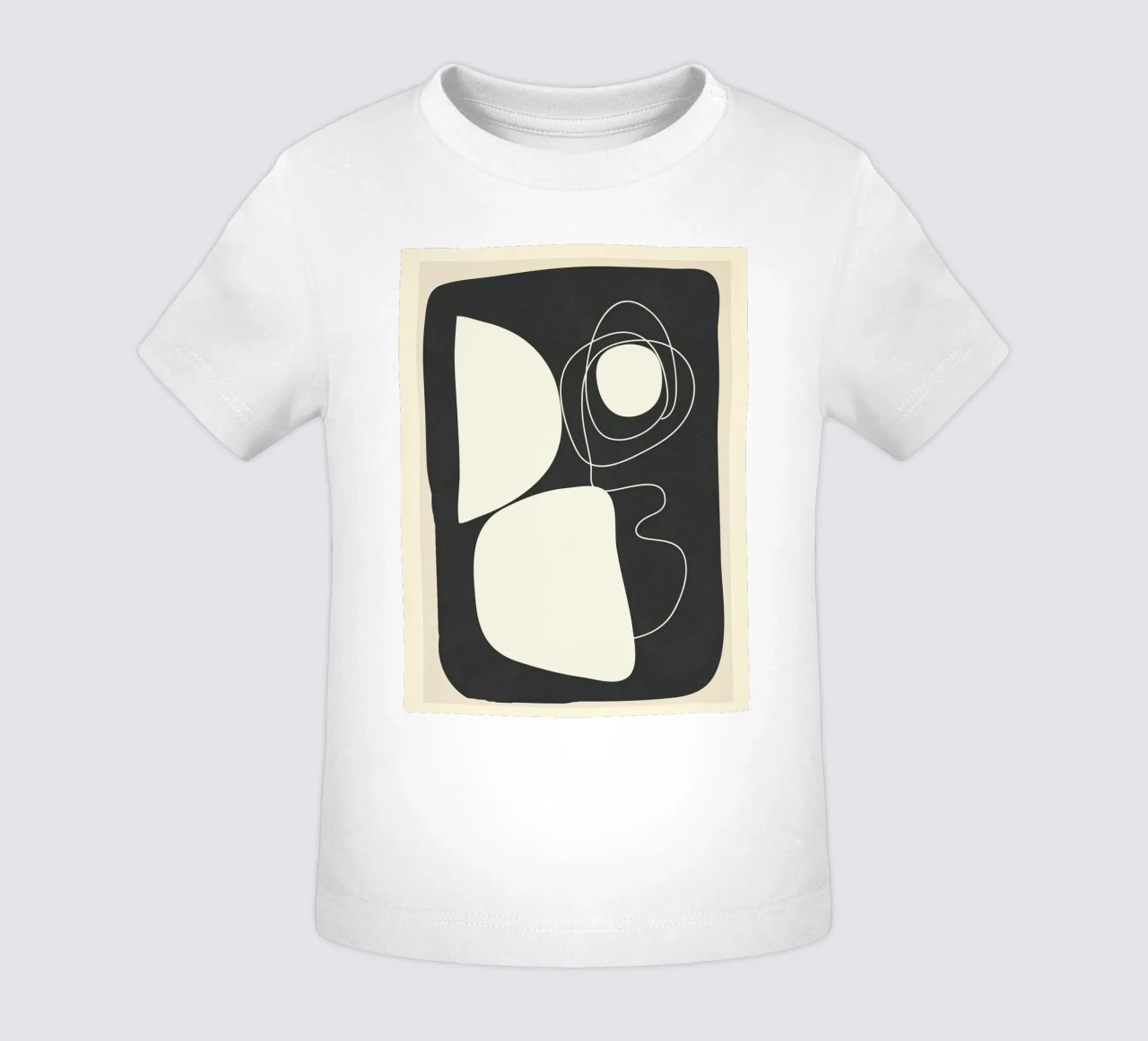Abstract Imprint maglietta neonato da Flow Line
