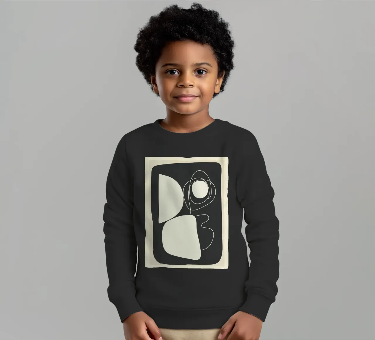 Abstract Imprint felpa bambino da Flow Line