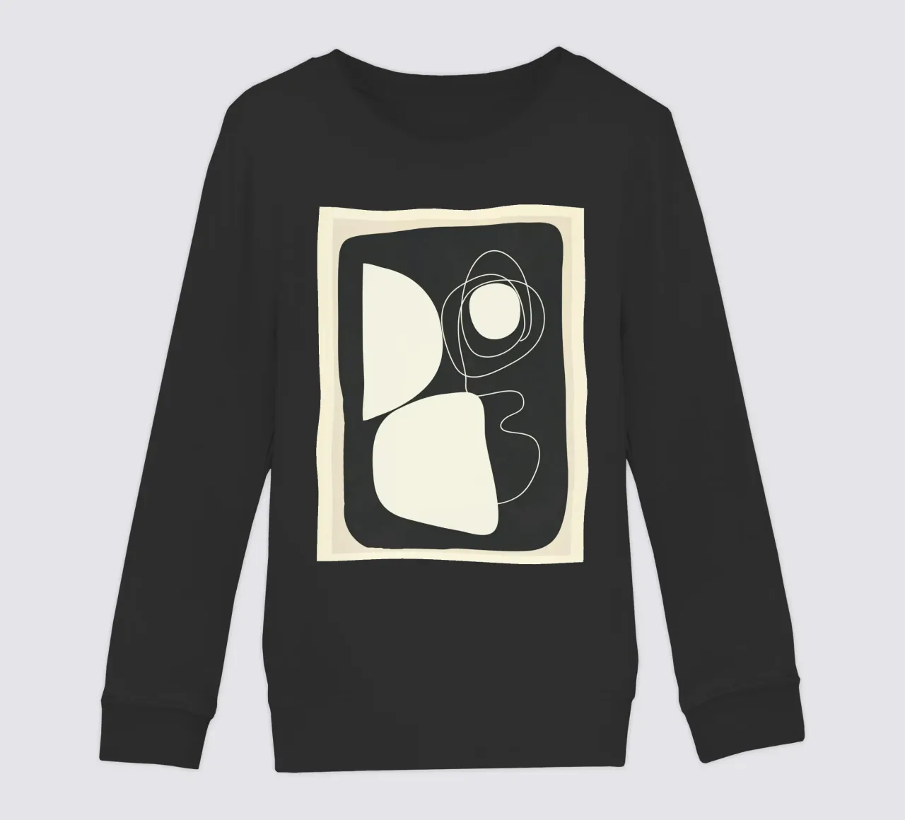 Abstract Imprint felpa bambino da Flow Line