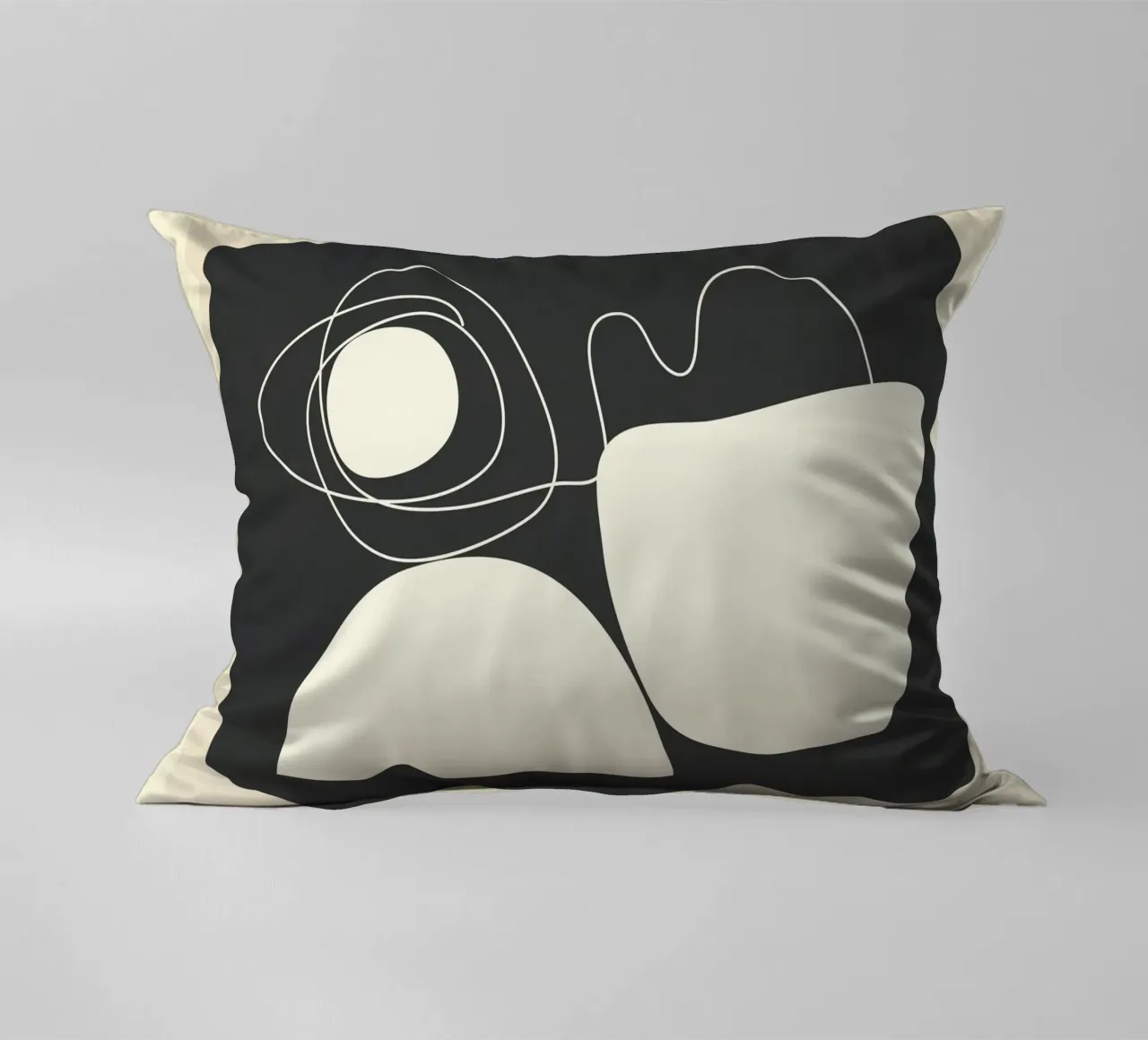 Abstract Imprint Kissen von Flow Line