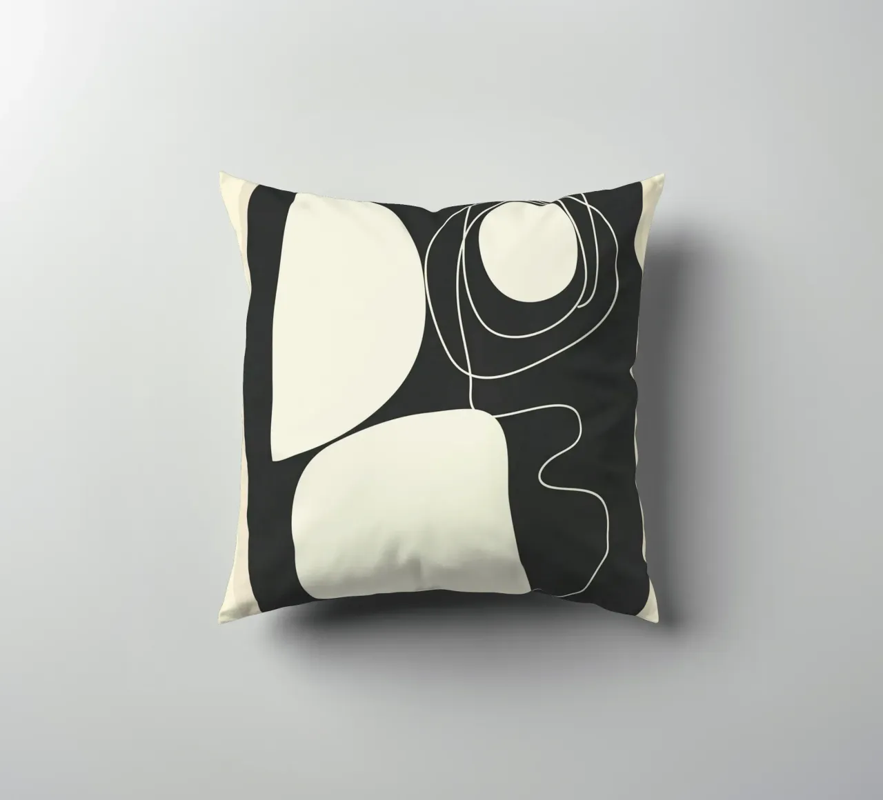 Abstract Imprint Kissen von Flow Line