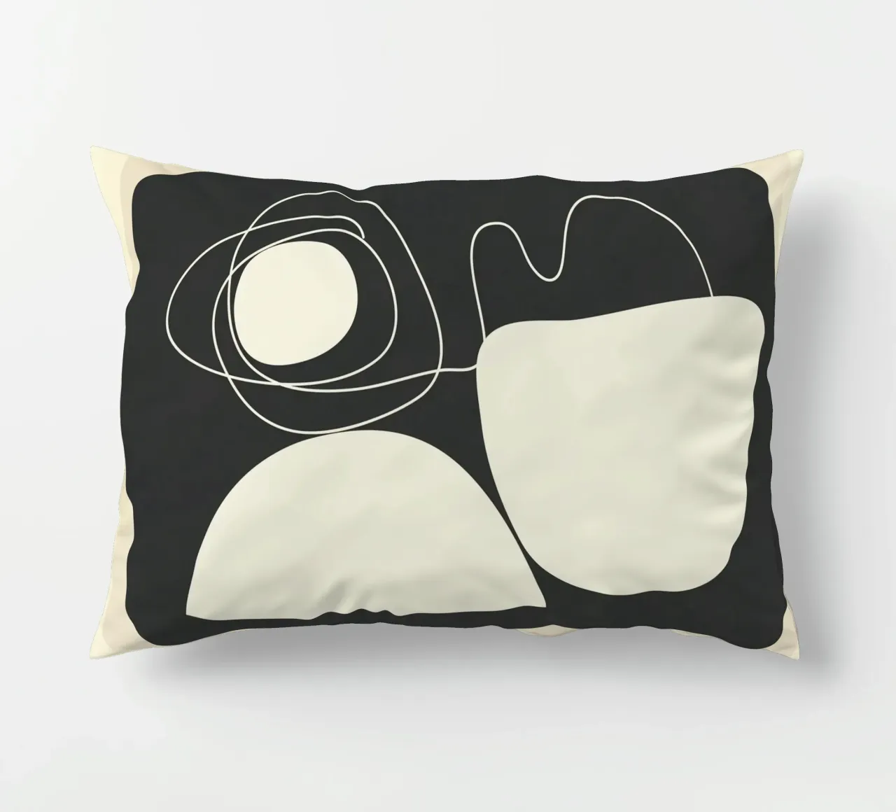 Abstract Imprint Kissen von Flow Line