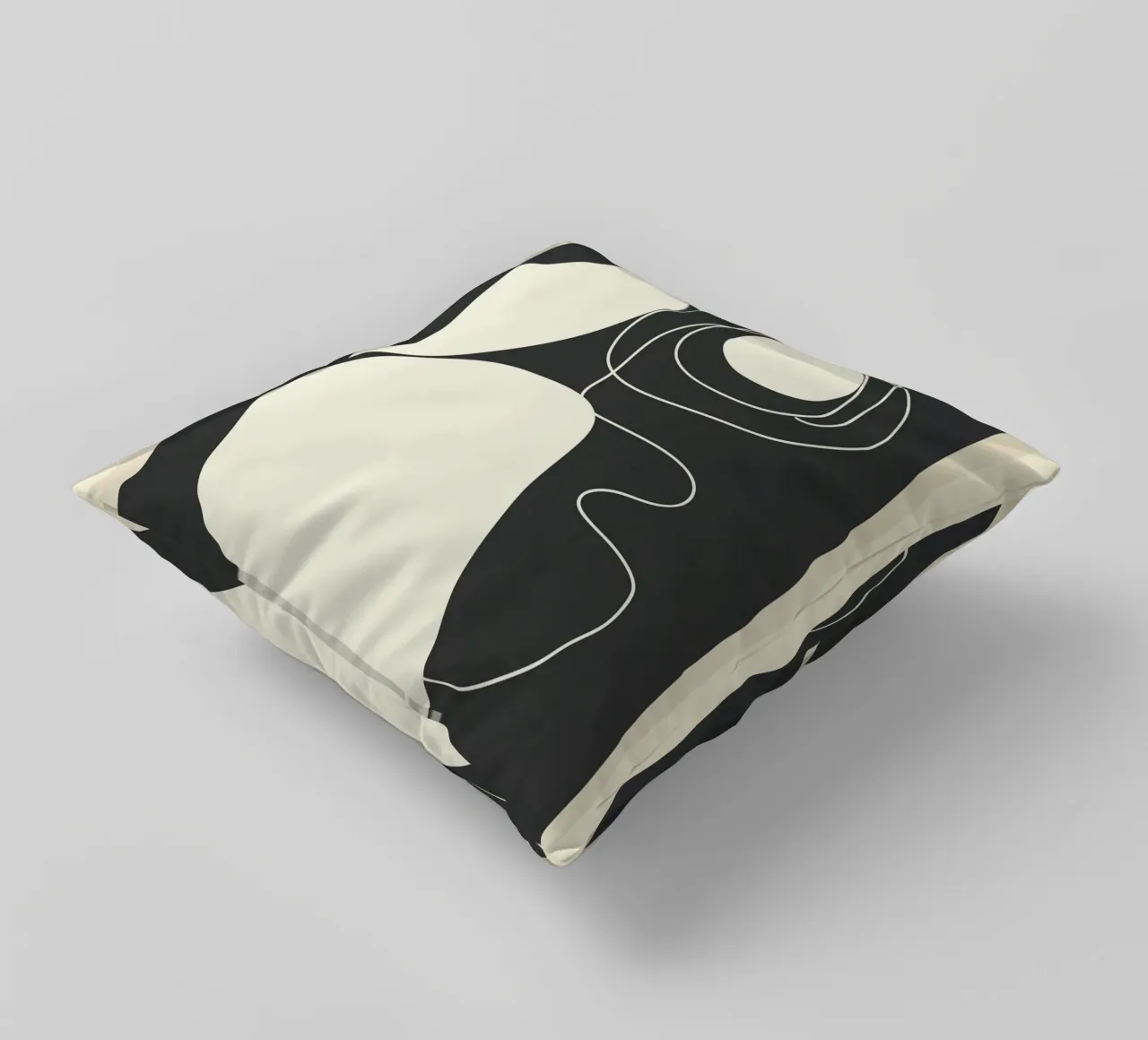 Abstract Imprint Kissen von Flow Line