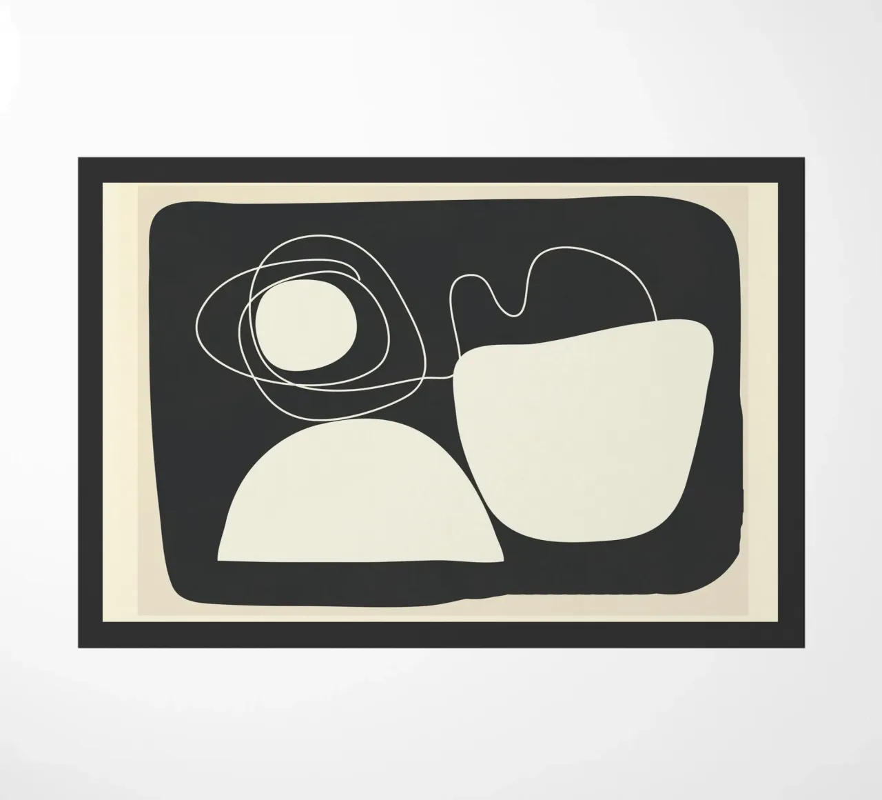 Abstract Imprint doormat by Flow Line