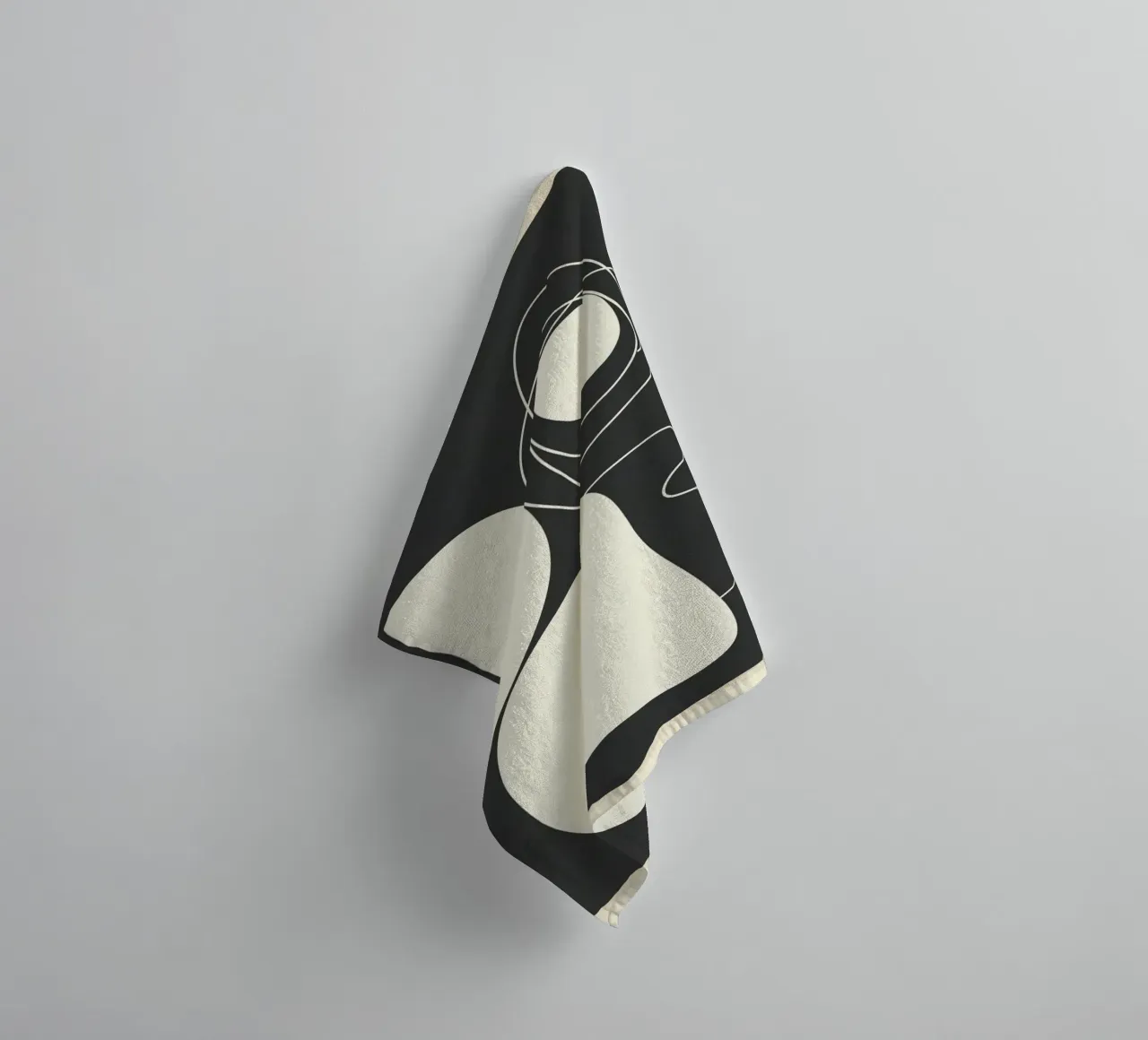 Abstract Imprint asciugamano da bagno da Flow Line