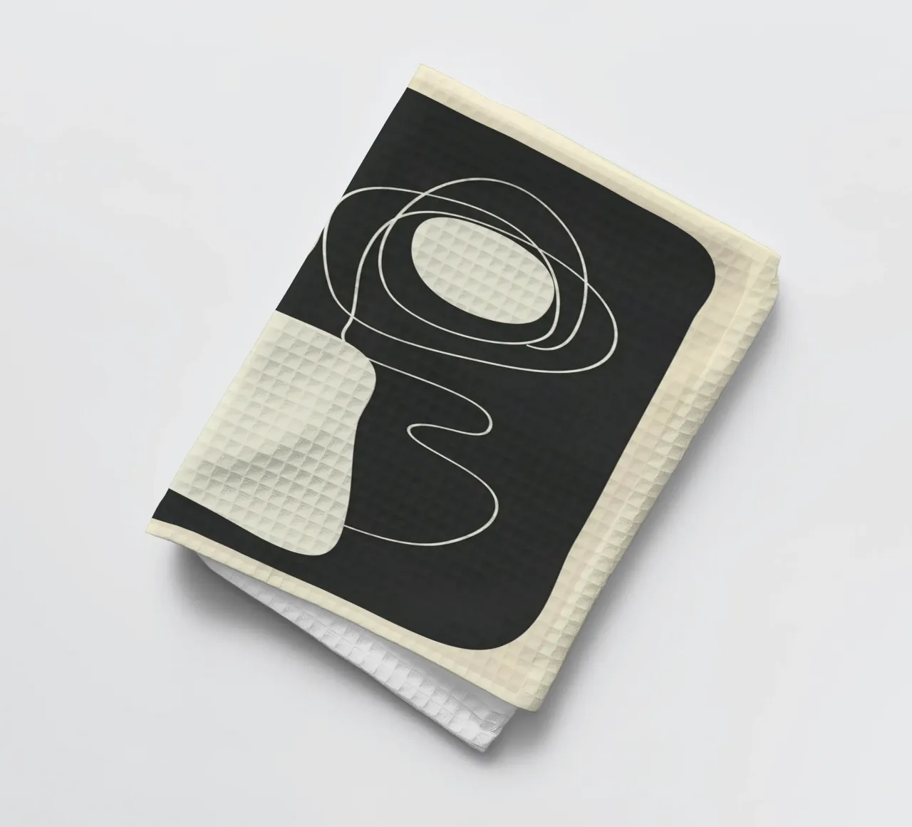 Abstract Imprint Geschirrtuch von Flow Line