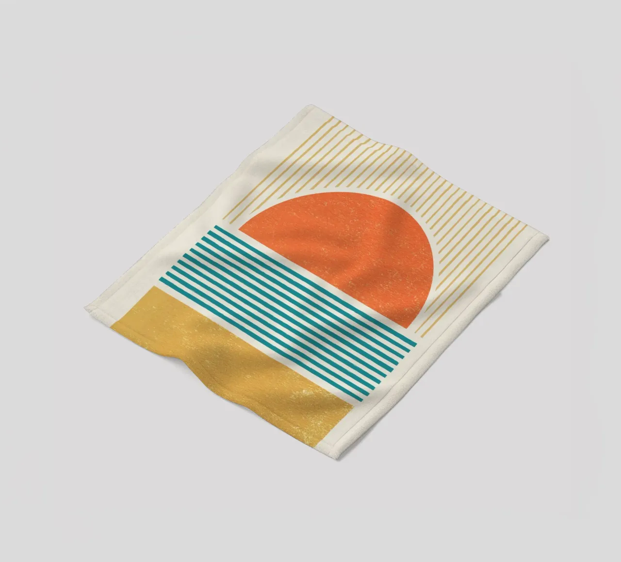 Linee della spiaggia del tramonto coperta in pile da MoonlightPrint