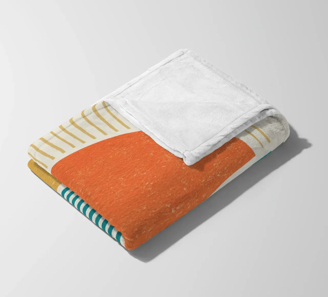 Linee della spiaggia del tramonto coperta in pile da MoonlightPrint