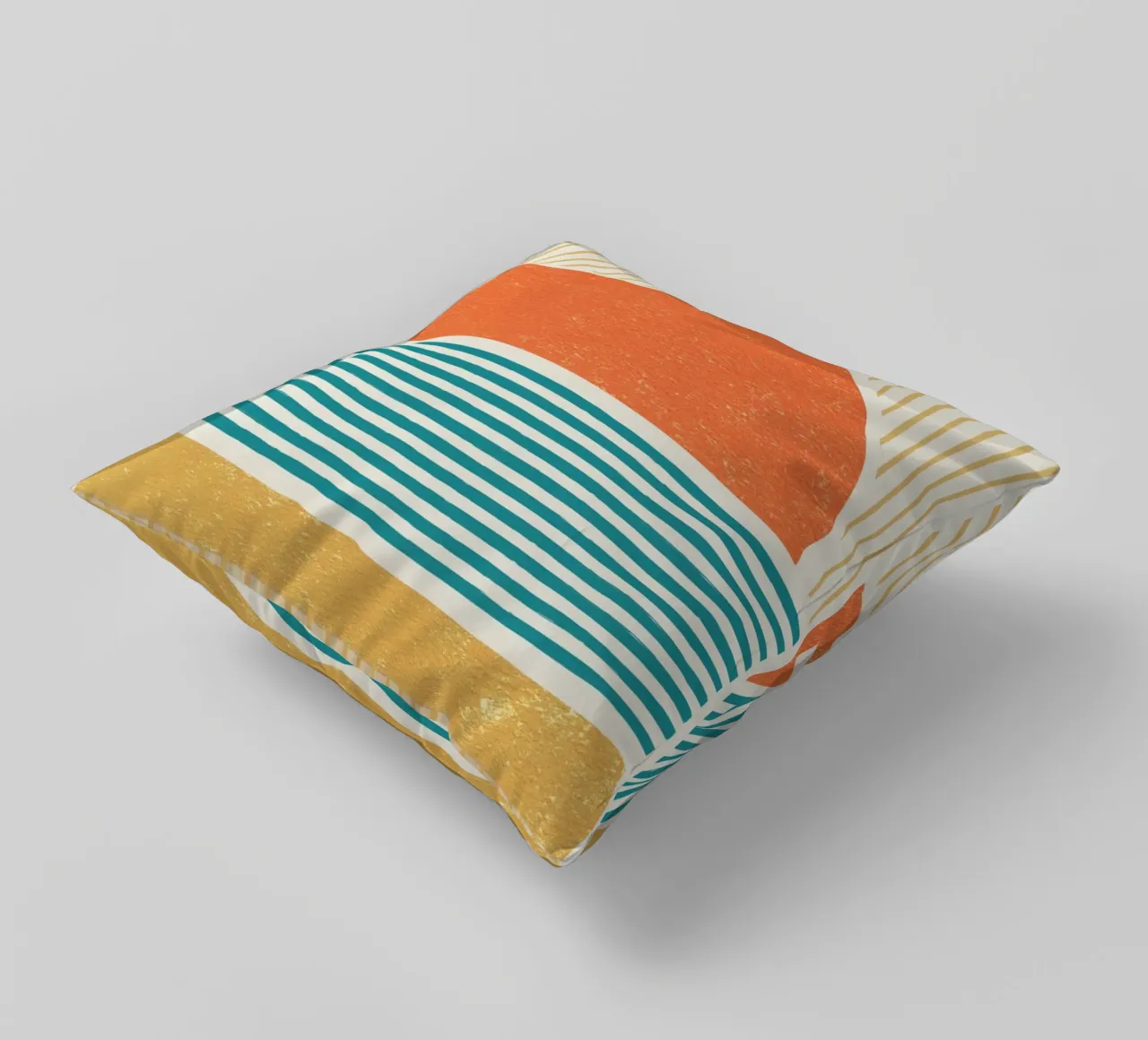Linee della spiaggia del tramonto cuscino da MoonlightPrint