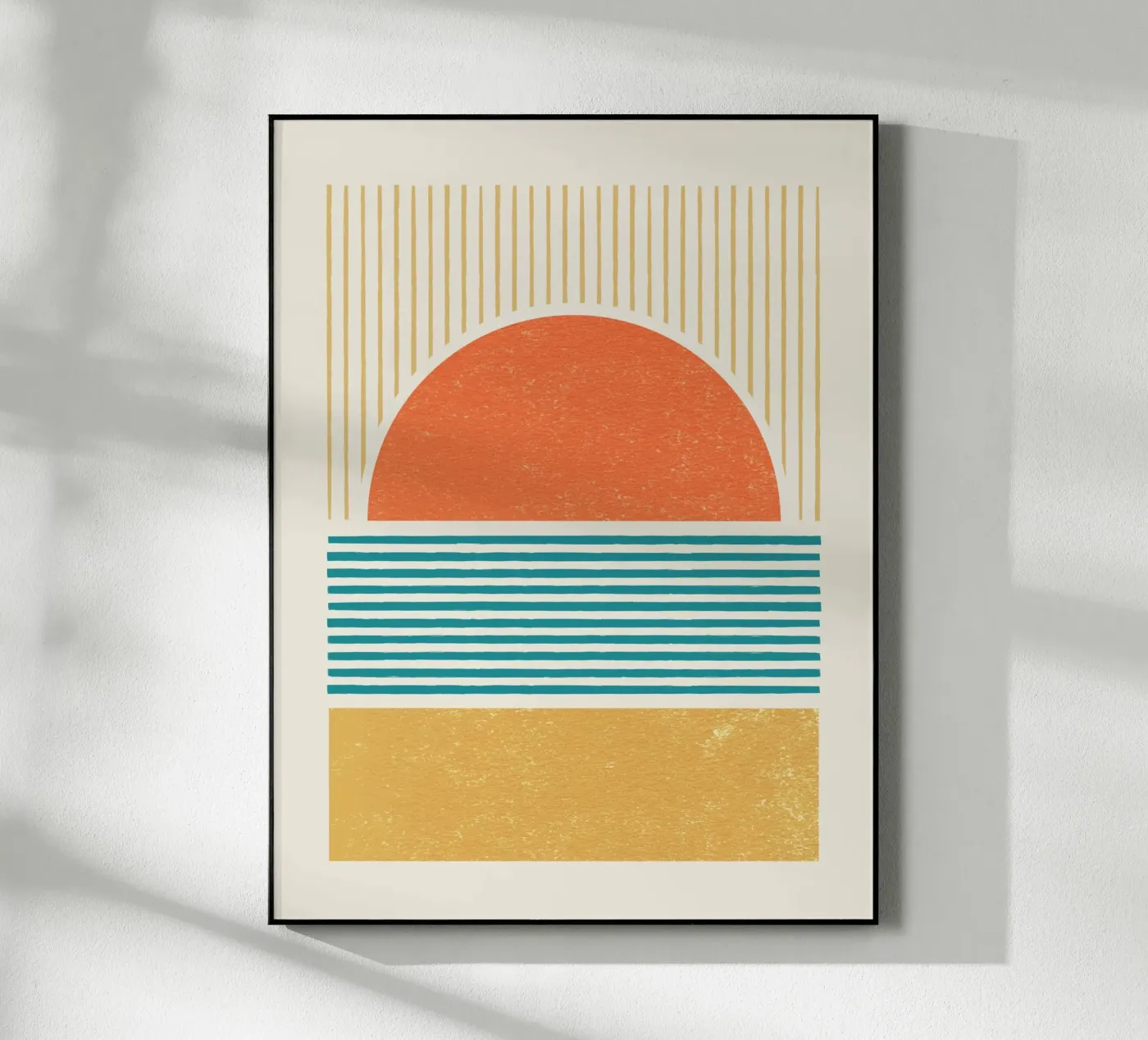 Linee della spiaggia del tramonto plexiglass da MoonlightPrint