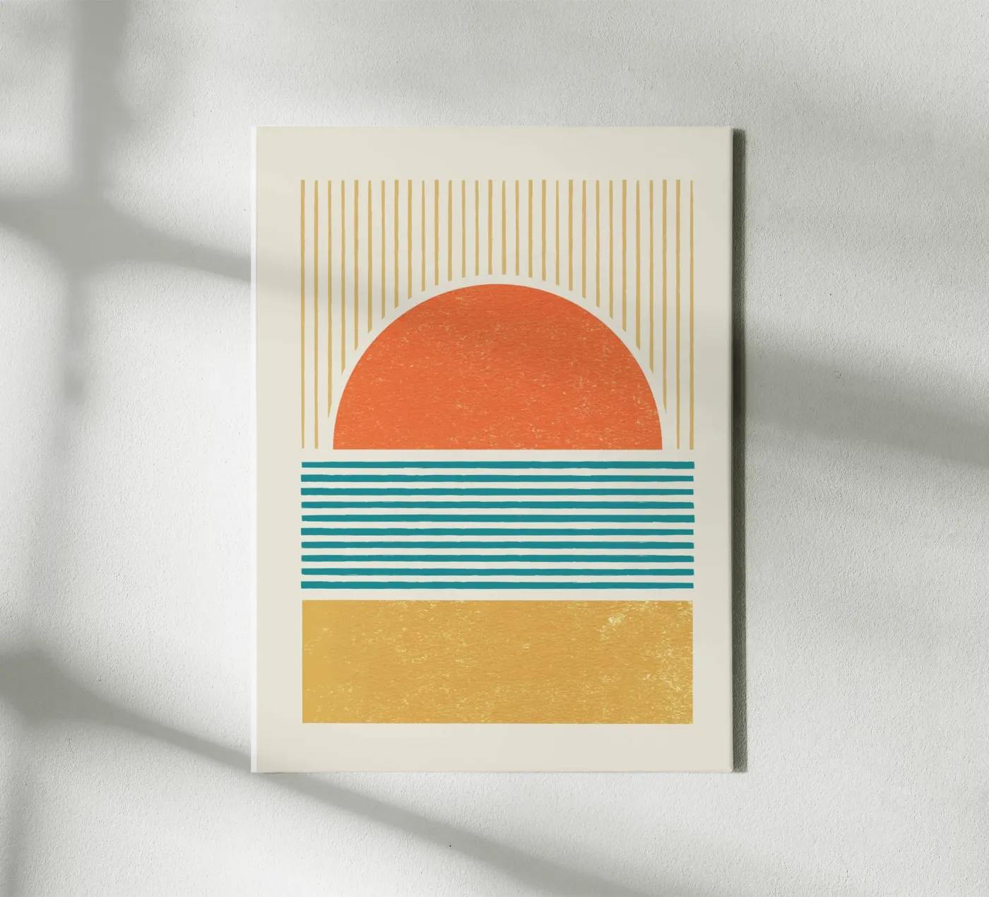 Sunset Beach Lines canvas by MoonlightPrint