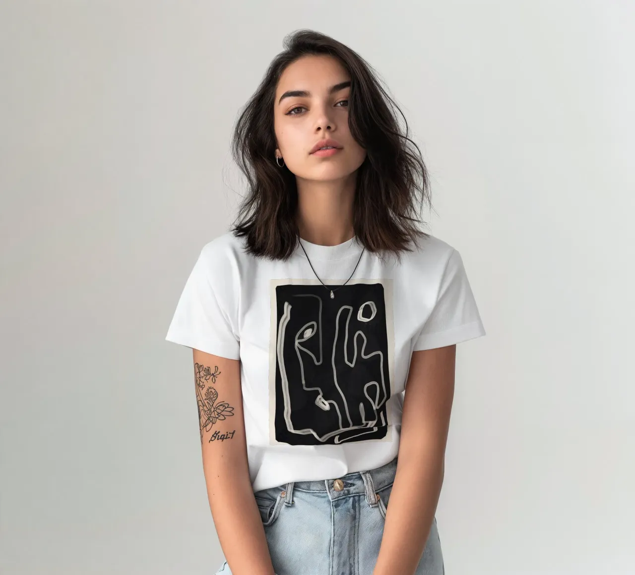 Abstract Loose Line 2 t-shirt da Flow Line