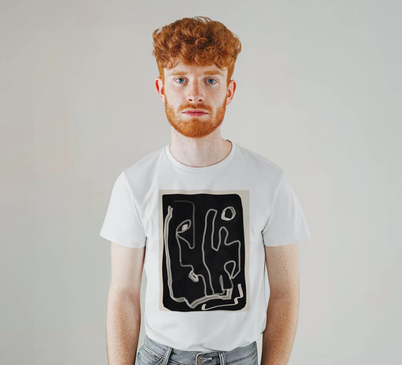 Abstract Loose Line 2 t-shirt da Flow Line