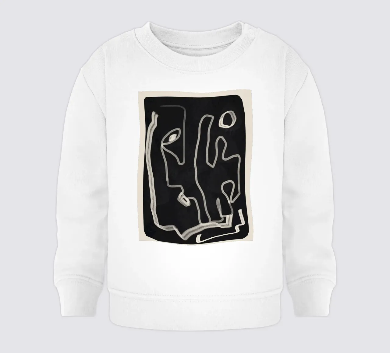 Abstract Loose Line 2 baby sweatshirt van Flow Line