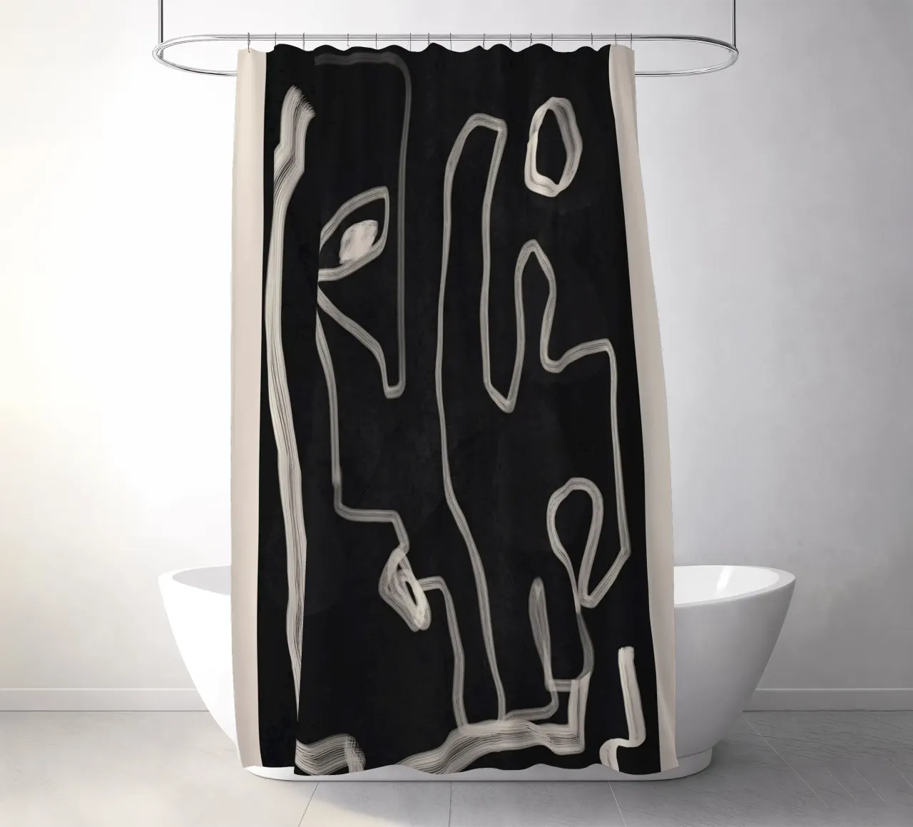 Abstract Loose Line 2 tenda da doccia da Flow Line