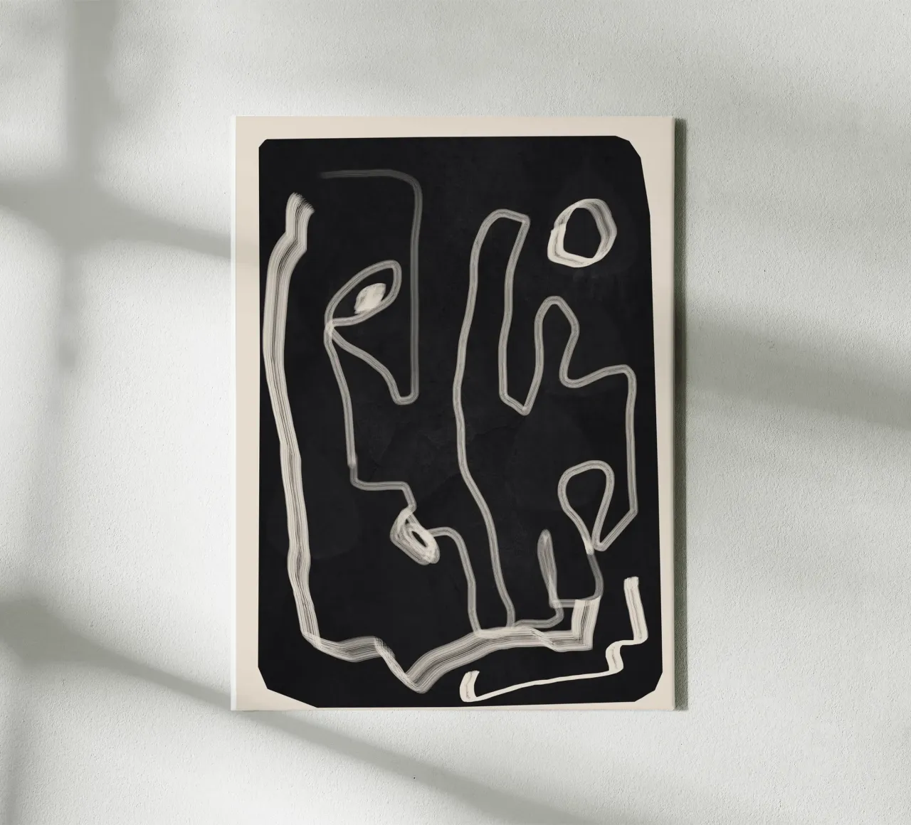 Abstract Loose Line 2 tela con Cornice a cassetta da Flow Line