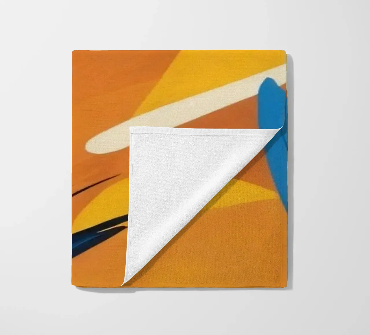 abstract artwork with bold colors and dynamic brush strokes beach towel by DesignDoodle