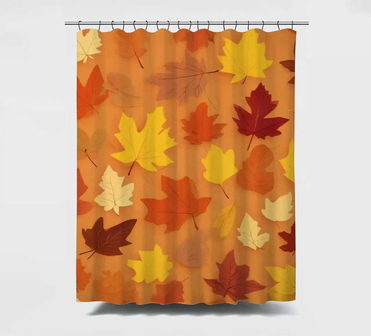 autumn leaves create an abstract background design shower curtain by DesignDoodle