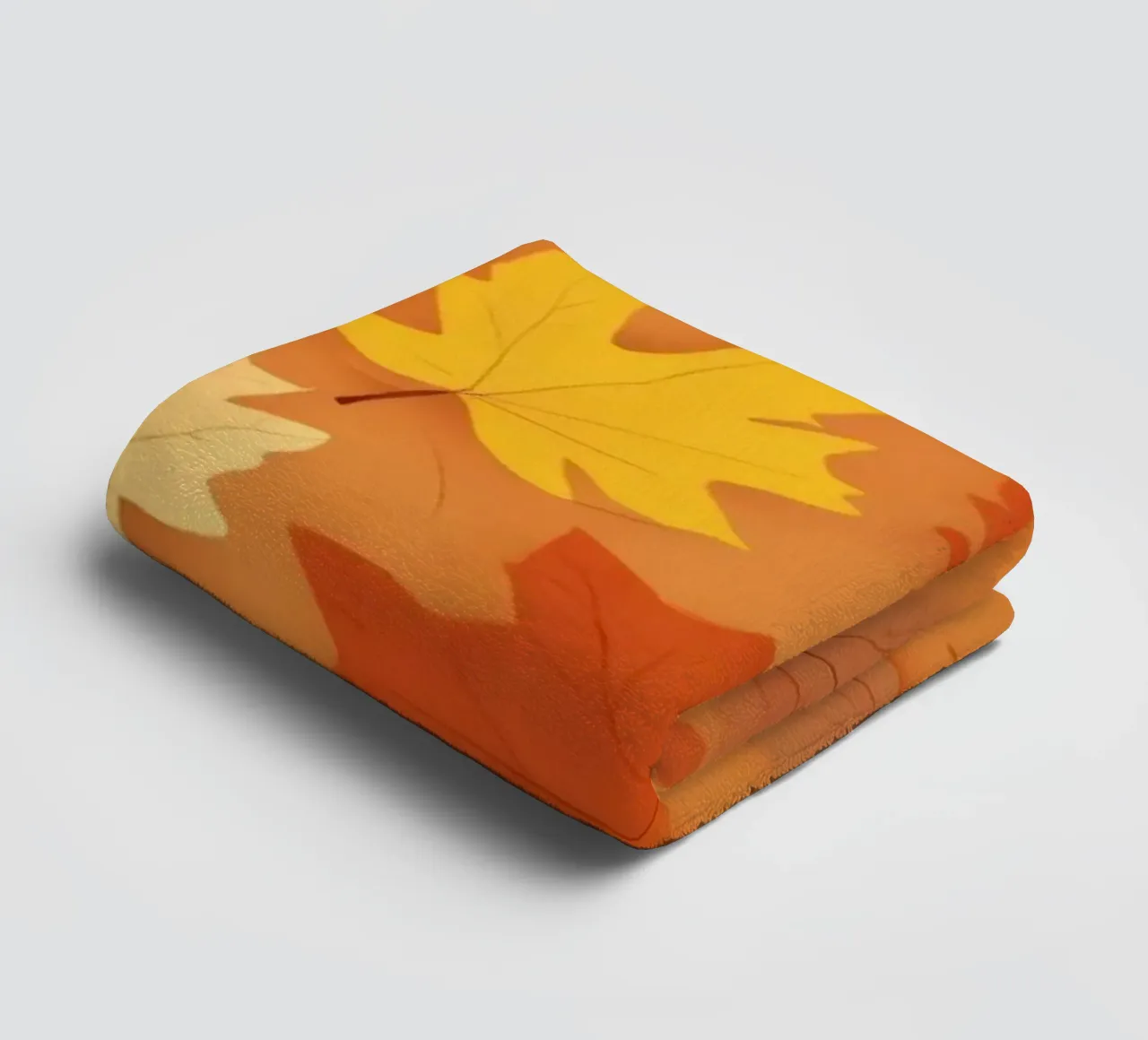 autumn leaves create an abstract background design towel by DesignDoodle