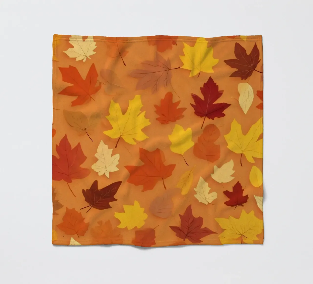autumn leaves create an abstract background design fleece blanket by DesignDoodle