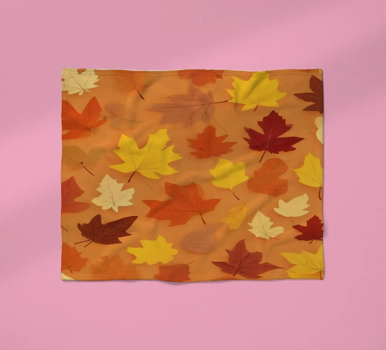autumn leaves create an abstract background design fleece blanket by DesignDoodle