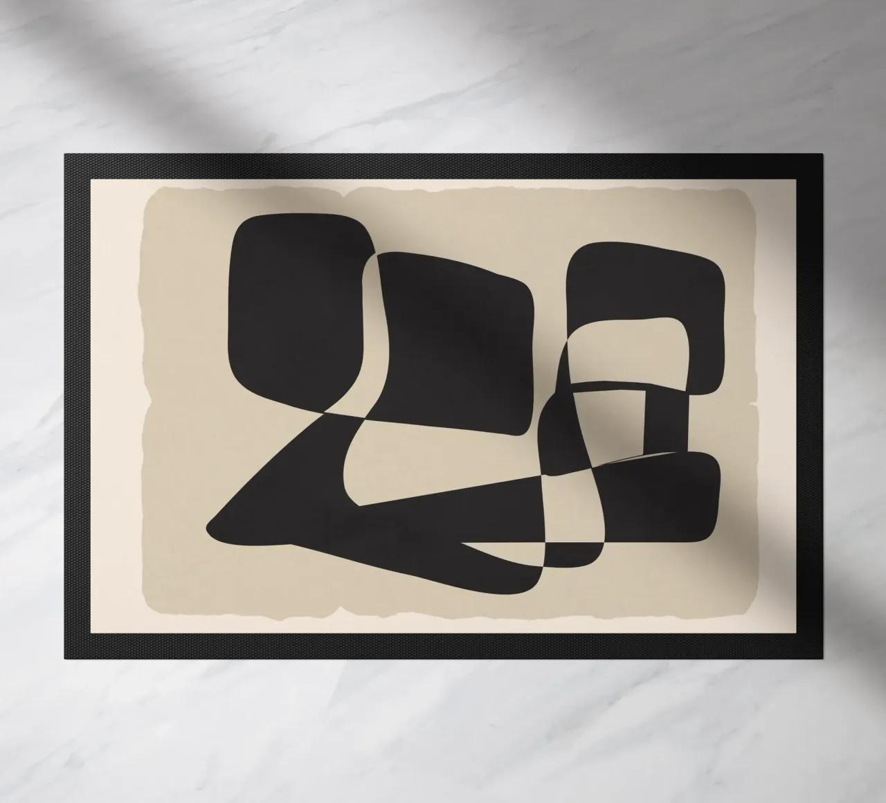Modern Abstract Art doormat by Flow Line