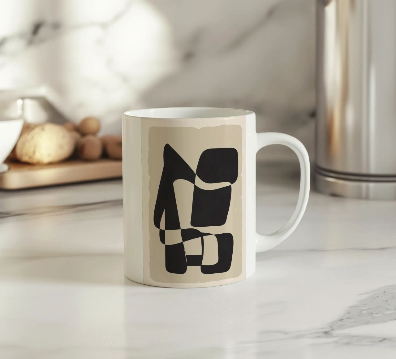 Modern Abstract Art tazza in ceramica da Flow Line