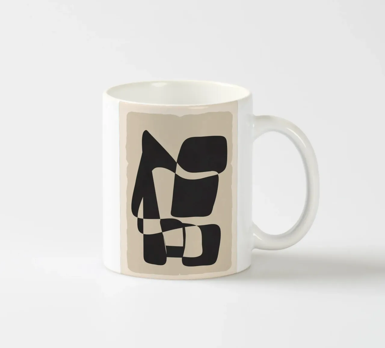 Modern Abstract Art Keramik Tasse von Flow Line