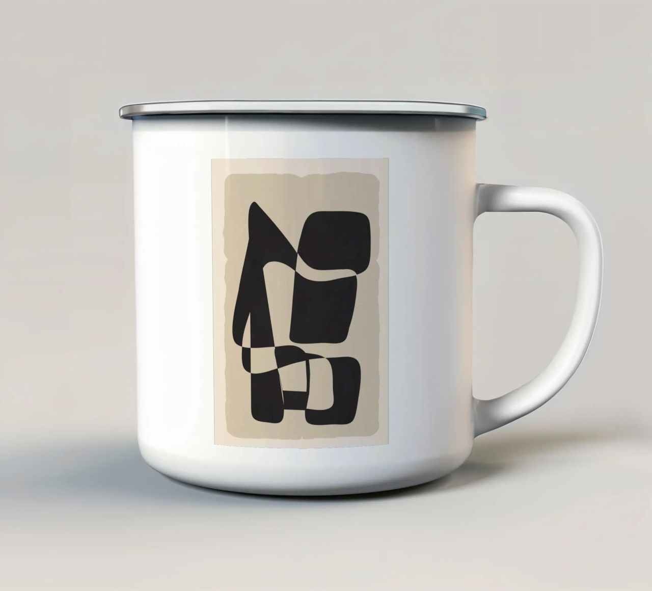 Modern Abstract Art tazza in smalto da Flow Line