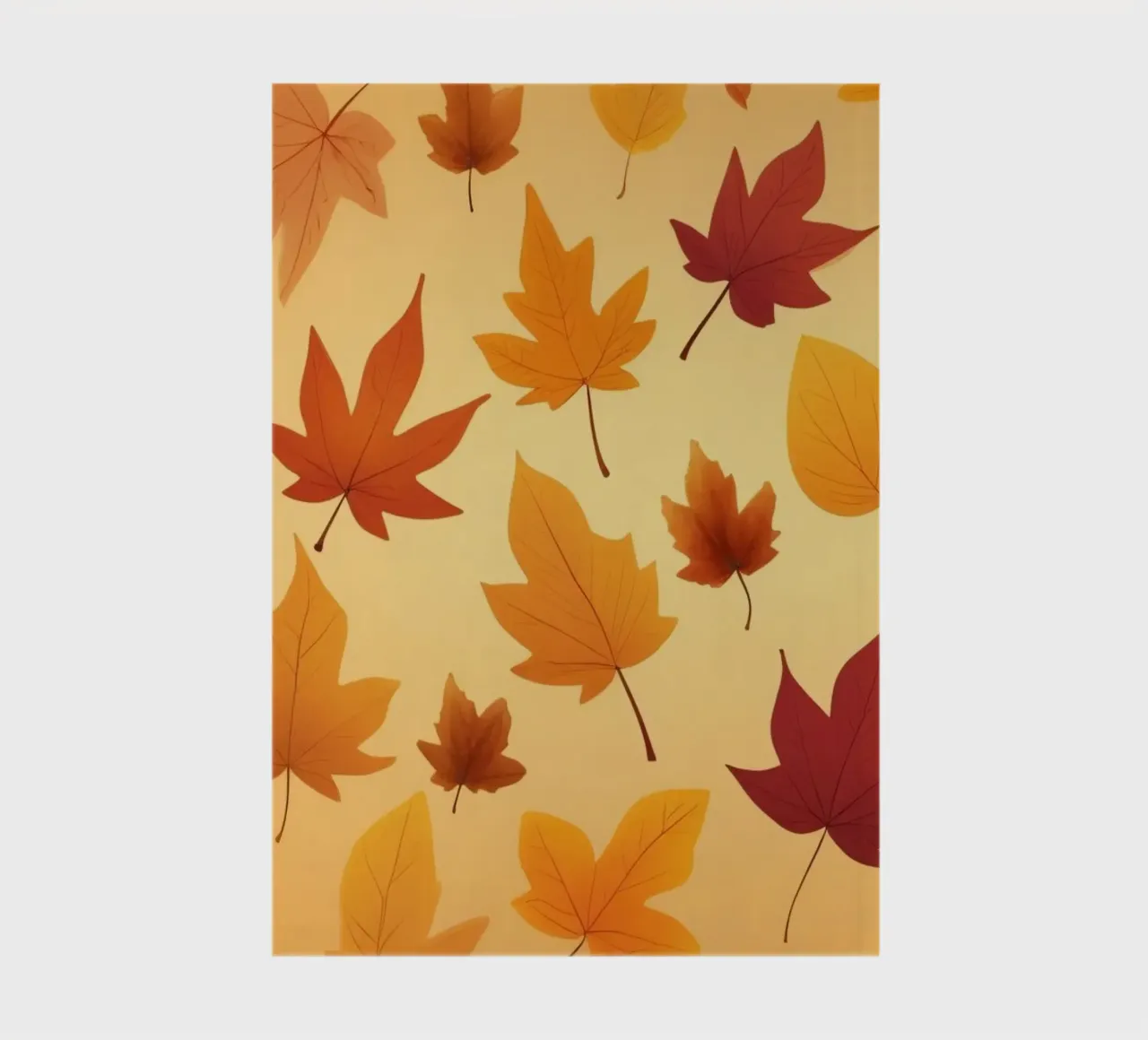 Feuilles d'automne dans des tons chauds créant un arrière-plan abstrait carnet de notes de DesignDoodle