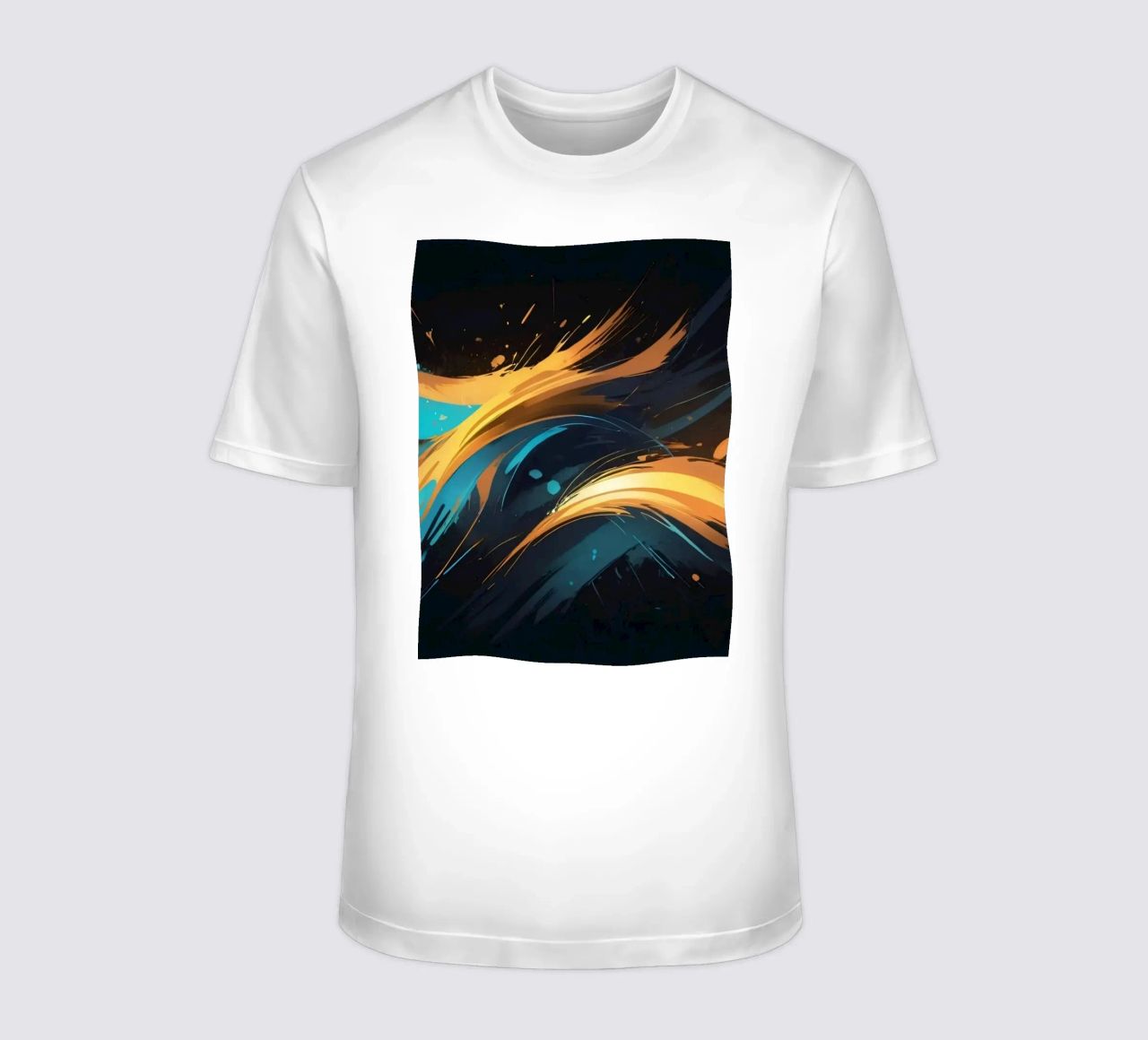 Dynamic abstract background design with vibrant colors t-shirt by DesignDoodle