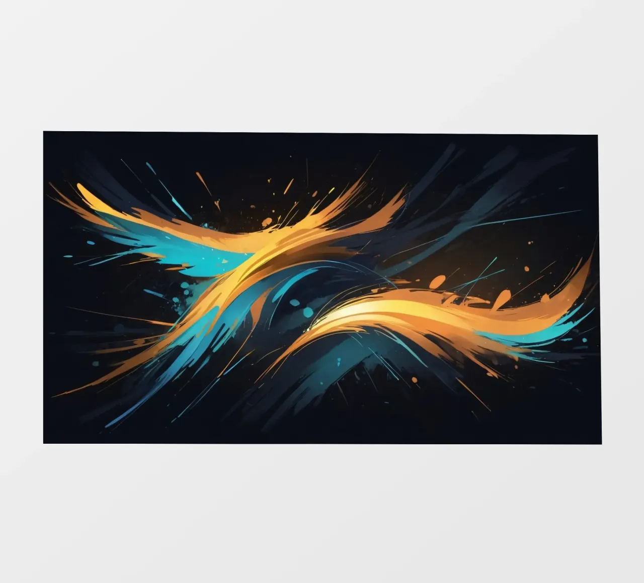 Fond abstrait dynamique aux couleurs vives bâche pvc de DesignDoodle