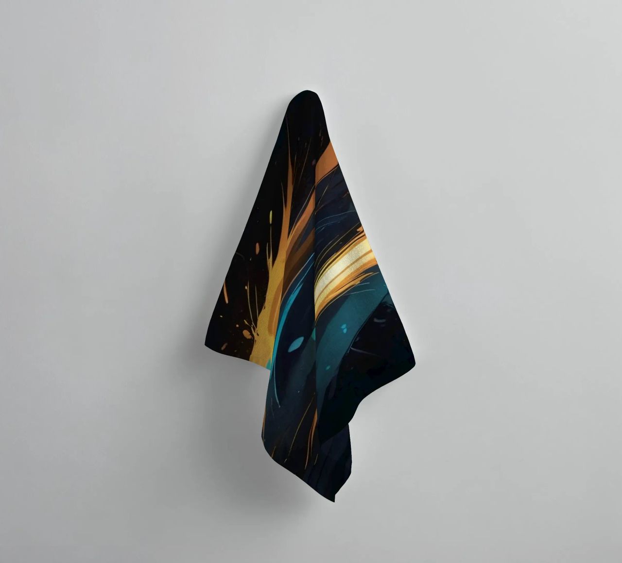 Dynamic abstract background design with vibrant colors towel by DesignDoodle