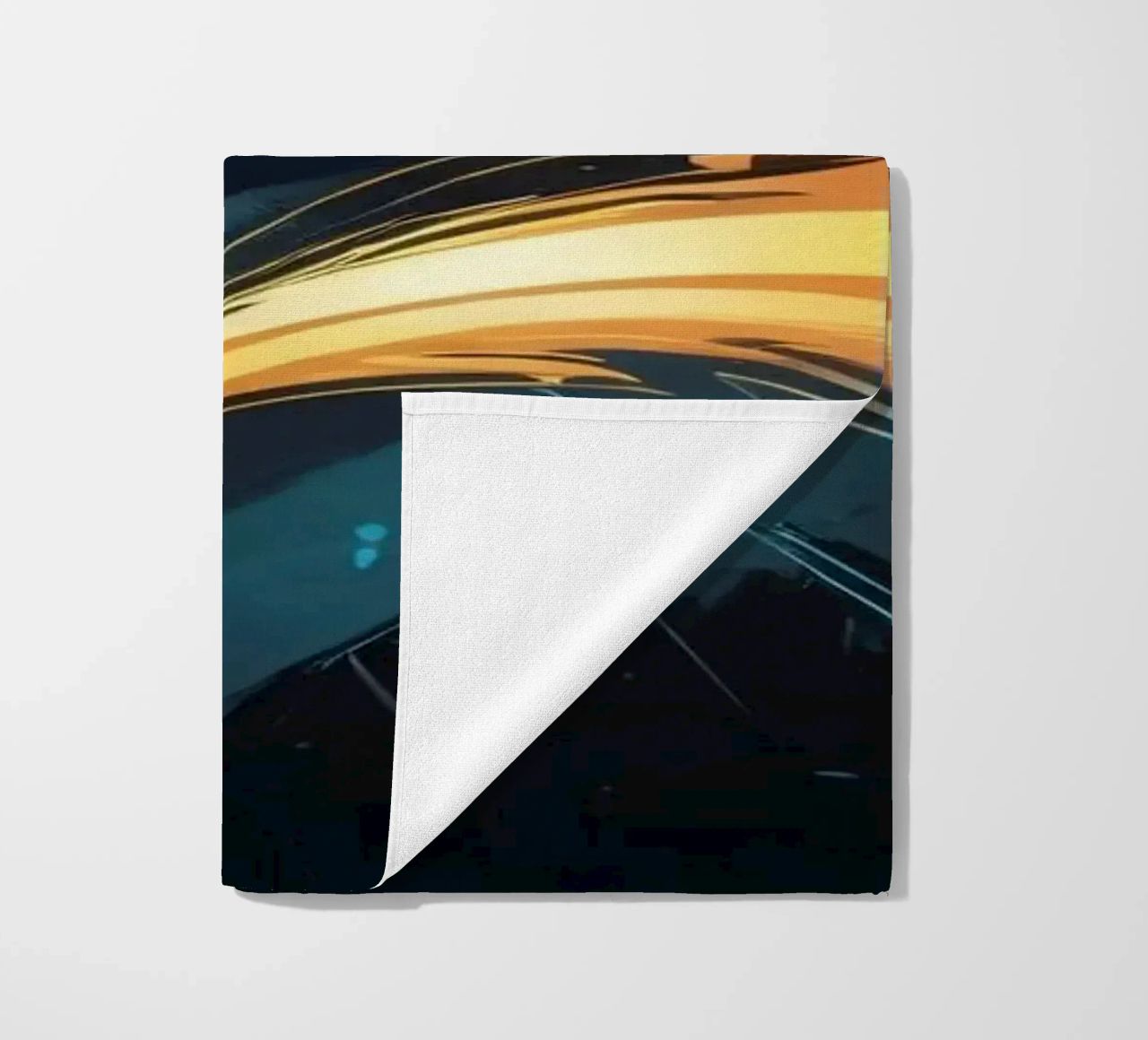 Dynamic abstract background design with vibrant colors beach towel by DesignDoodle