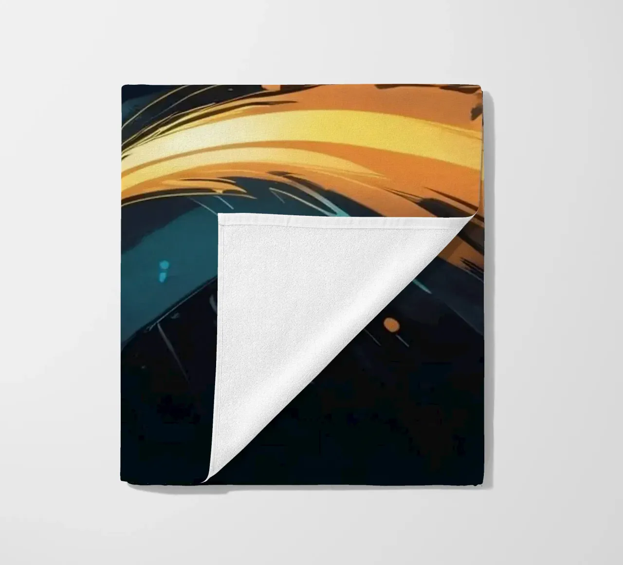 Fond abstrait dynamique aux couleurs vives serviette de plage de DesignDoodle