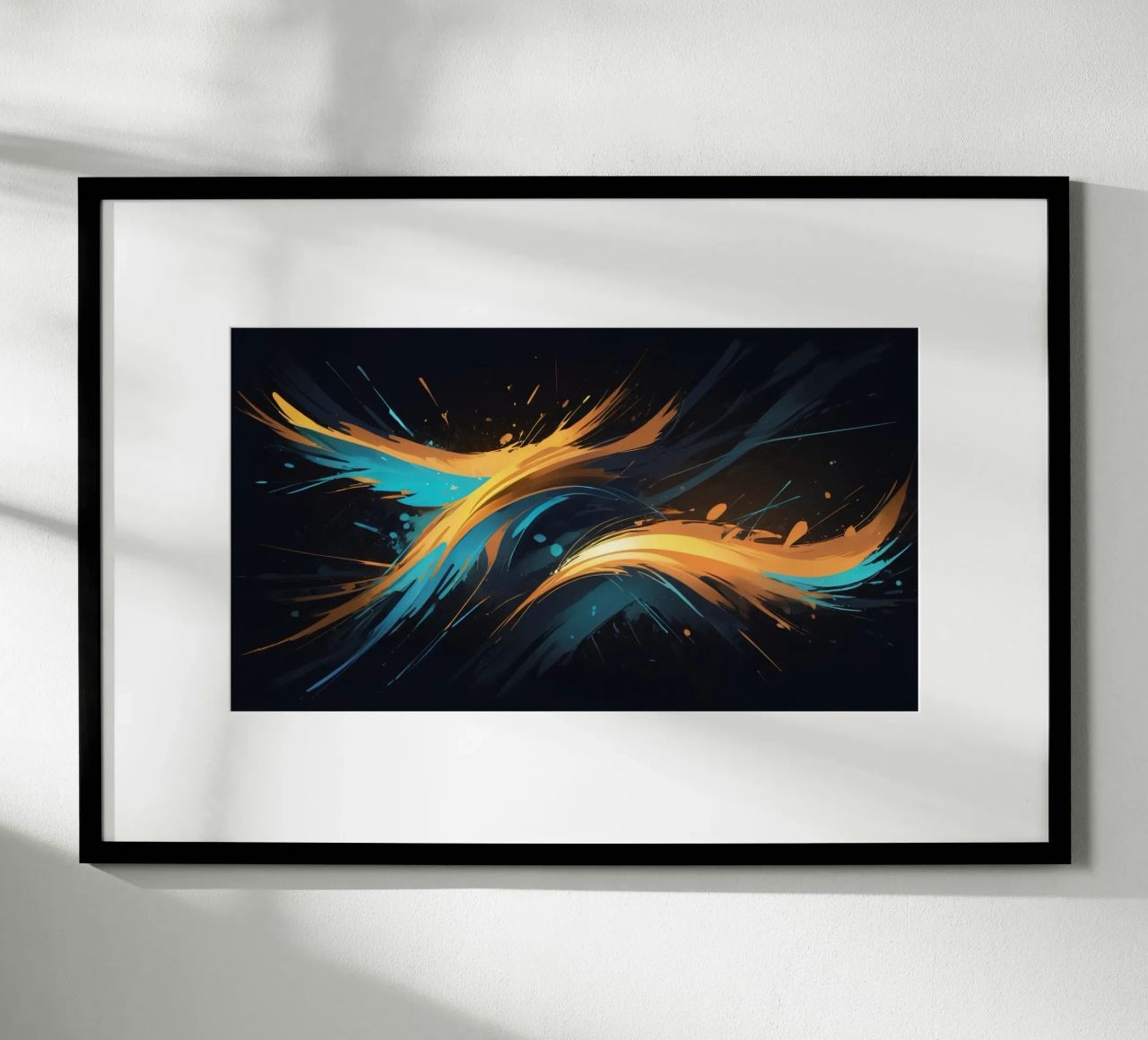 Dynamic abstract background design with vibrant colors poster by DesignDoodle