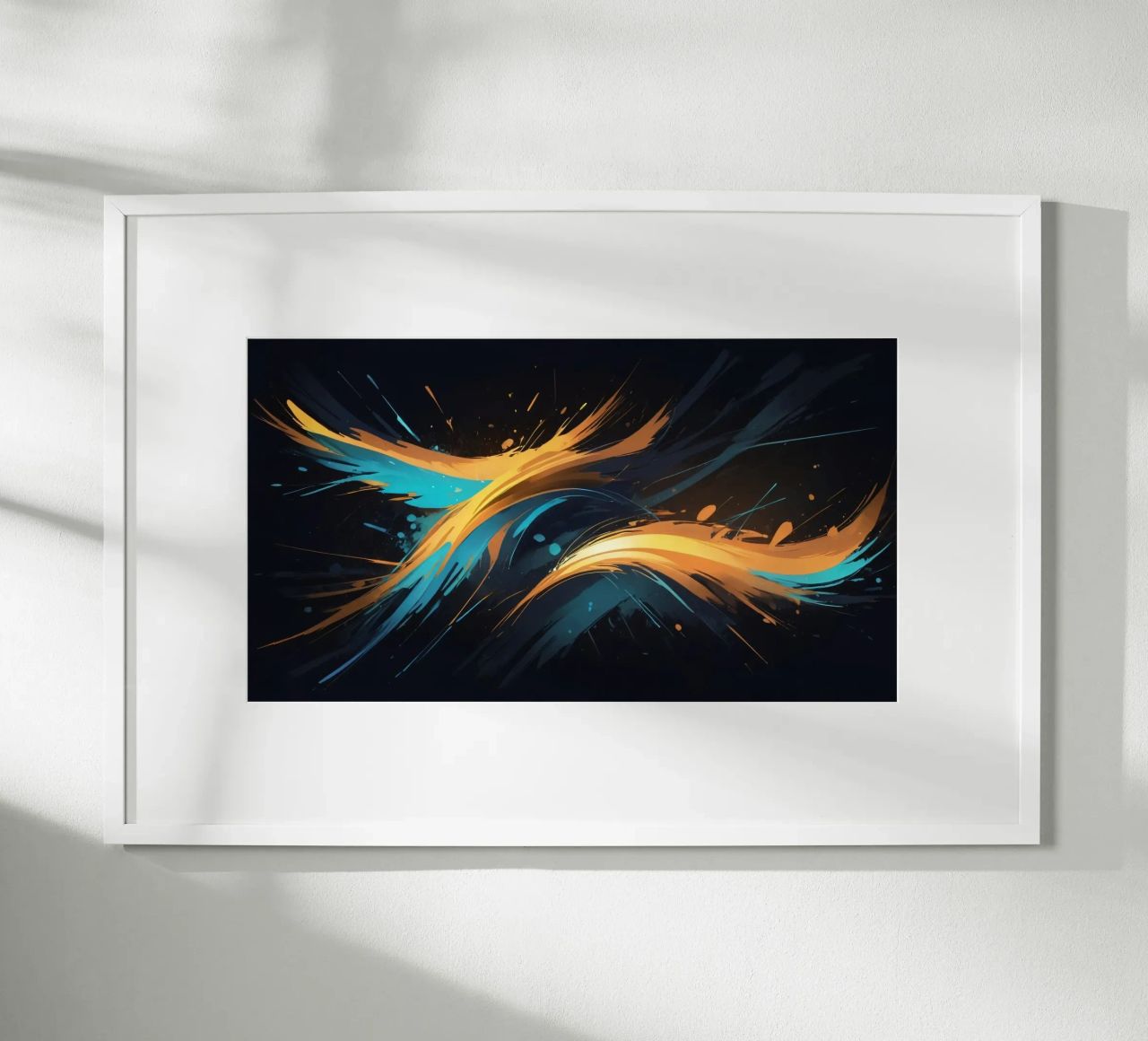 Dynamic abstract background design with vibrant colors poster by DesignDoodle