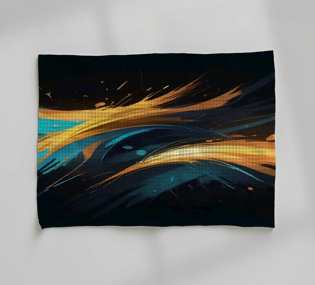 Fond abstrait dynamique aux couleurs vives torchon de DesignDoodle