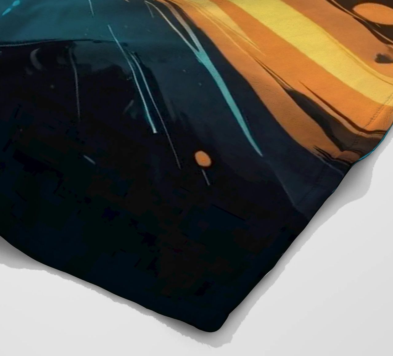 Dynamic abstract background design with vibrant colors fleece blanket by DesignDoodle
