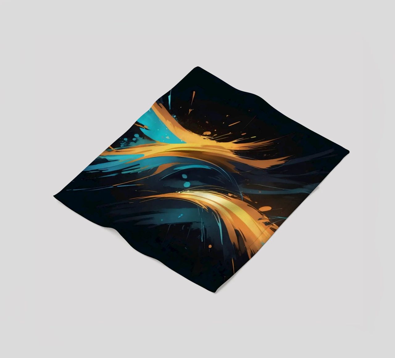 Dynamic abstract background design with vibrant colors fleece blanket by DesignDoodle