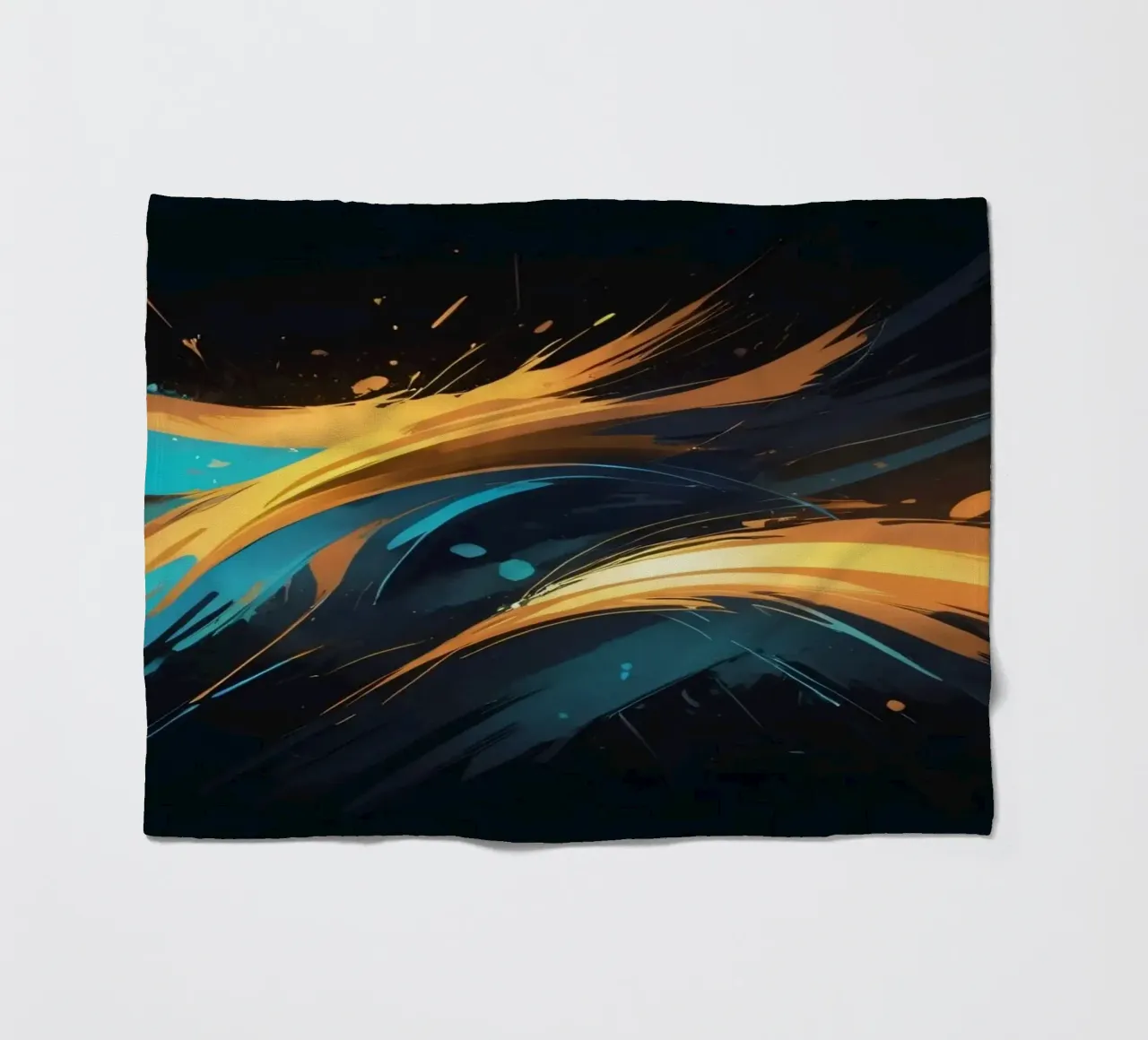 Design dinamico di sfondo astratto con colori vivaci coperta in pile da DesignDoodle