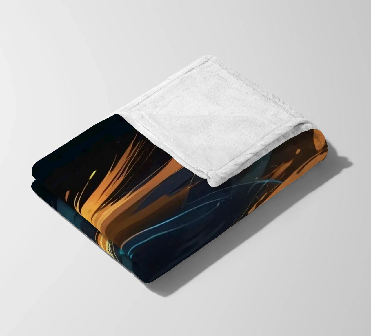 Dynamic abstract background design with vibrant colors fleece blanket by DesignDoodle