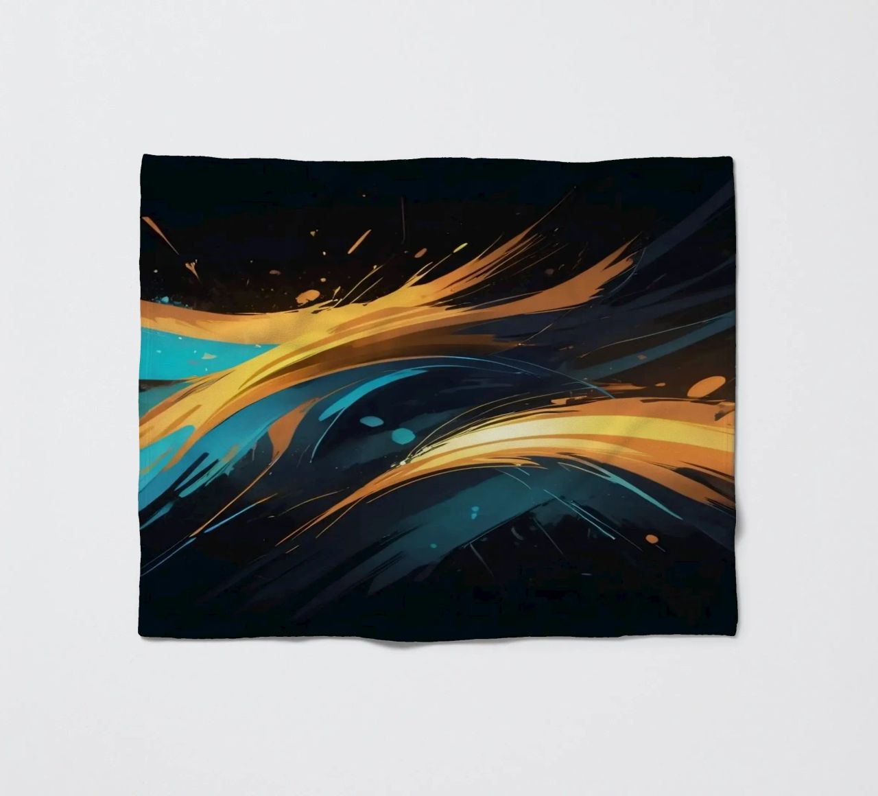 Dynamic abstract background design with vibrant colors fleece blanket by DesignDoodle