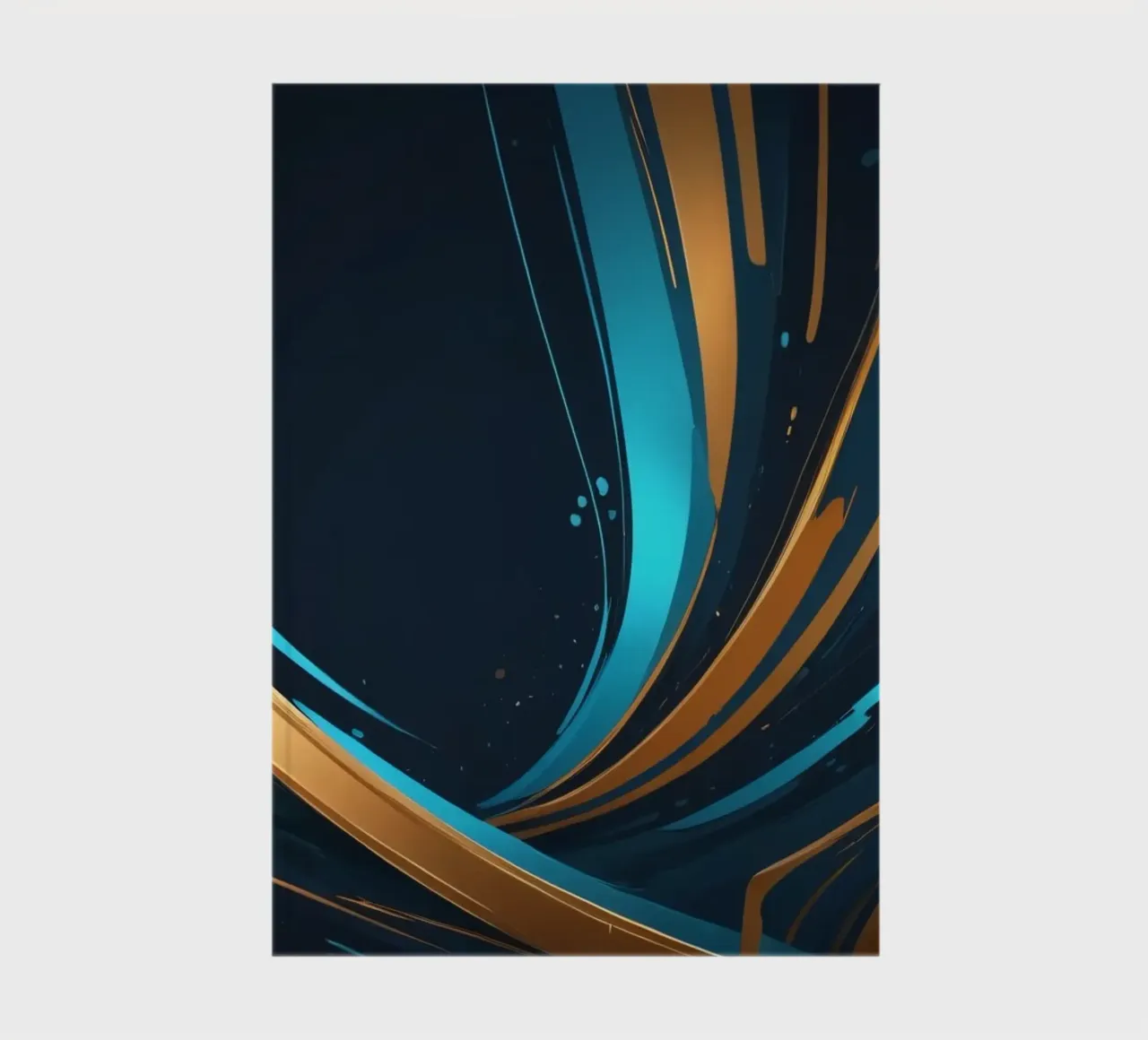 Vibrant abstract background with flowing lines in gold notebook by DesignDoodle