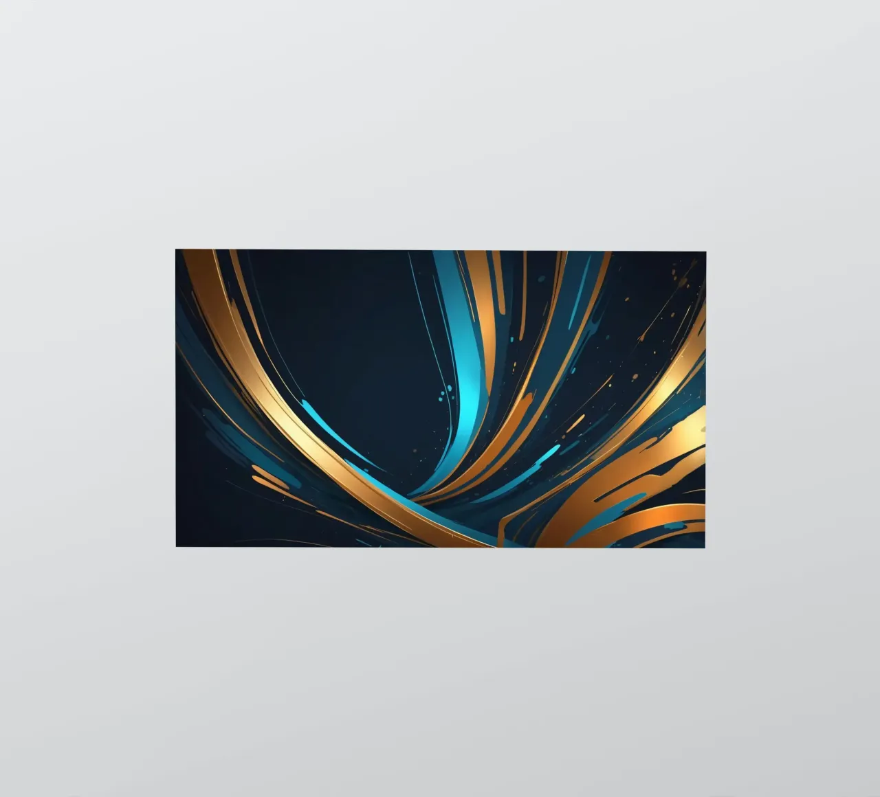 Vibrant abstract background with flowing lines in gold sticker by DesignDoodle