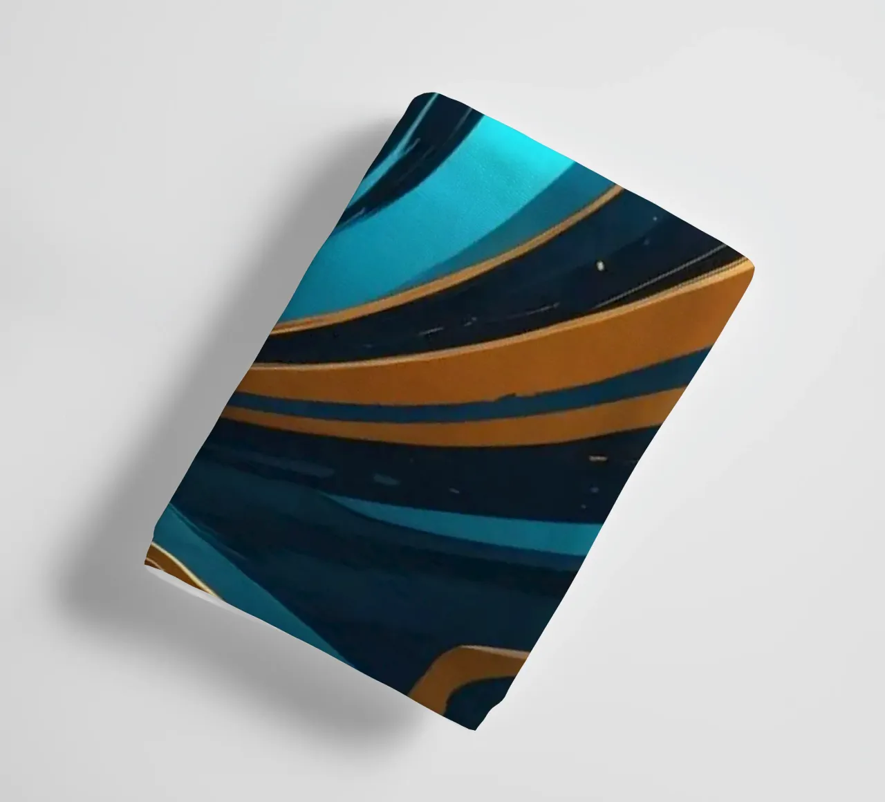 Vibrante sfondo astratto con linee fluenti in oro asciugamano da bagno da DesignDoodle