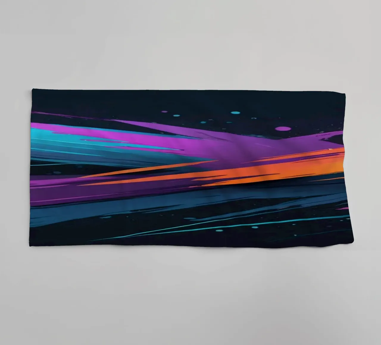 Disegno di sfondo astratto con pennellate colorate asciugamano da bagno da DesignDoodle