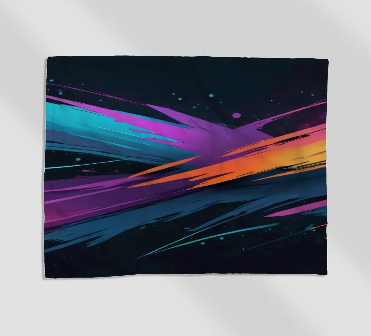 abstract background design with colorful brush strokes beach towel by DesignDoodle